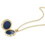 Lapis Lazuli Modern Round Locket – 18 K Gold Plated, thumbnail 4 of 9