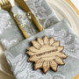 Sunflower Personalised Place Setting Wedding Table Decor, thumbnail 10 of 12