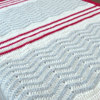 Zig Zag Crochet Blanket Kit, 4 of 8