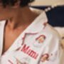 Personalised Matching Christmas Santa Print Pyjama For Mum And Child, thumbnail 11 of 12