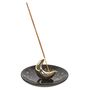 Gold Crescent Moon Incense Stick Holder, thumbnail 1 of 3