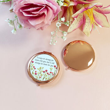 Personalised Floral Friendship Compact Mirror, 4 of 8