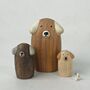 Wooden Family Of Three Dogs, thumbnail 6 of 6