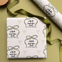 Personalised 'Tied The Knot' Wedding Wrapping Paper, thumbnail 1 of 11