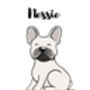 French Bulldog Personalised Dog Name Personality Print, thumbnail 2 of 6
