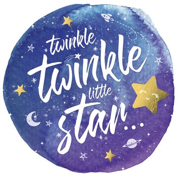 Personalised Twinkle Little Star Children's Art Print, 3 of 3