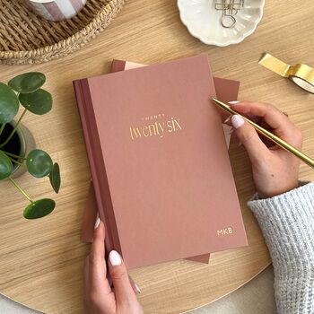 2026 Personalised A5 Weekly Planner With Gold Foil, 3 of 10