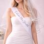 Personalised Bride Mrs Veil And Sash Set, thumbnail 2 of 3