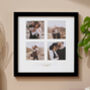 Personalised Gold Foil Four Windows Photo Frame, thumbnail 2 of 4