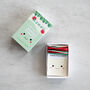 Kawaii Apple Mini Cross Stitch Kit, thumbnail 5 of 8