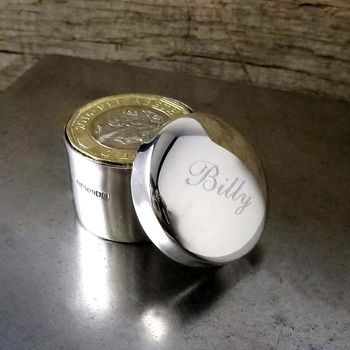 Personalised Solid Sterling Silver Tooth Box, 2 of 6