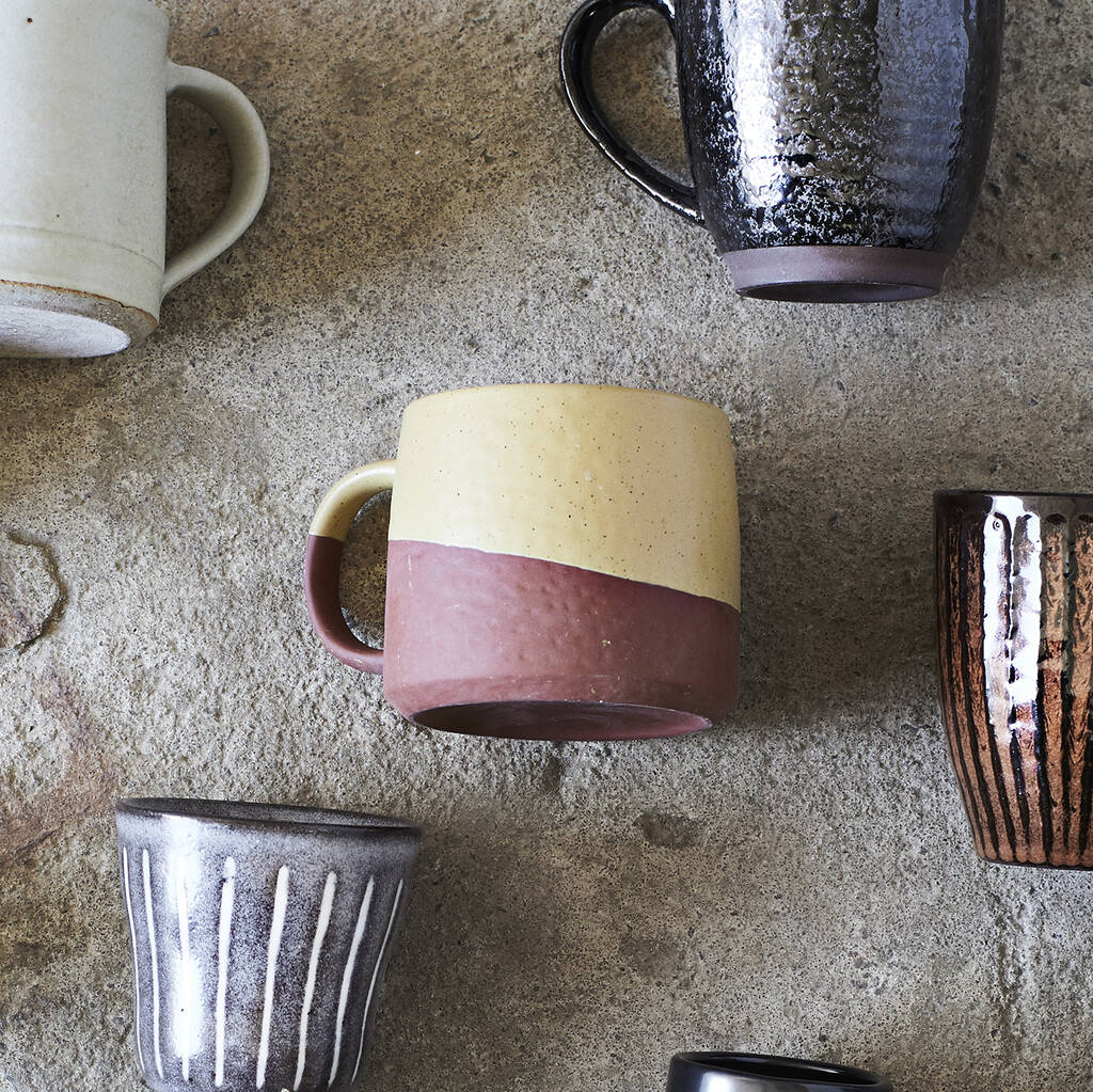 Two Tone Ceramic Mug By Peastyle 5711