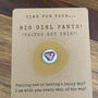 Big Girl Pants Of Positivity Hand Painted Pebble And Kraft Card, thumbnail 1 of 2