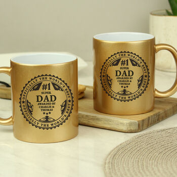 Personalised Officially The Worlds Best Gold Mug, 8 of 8
