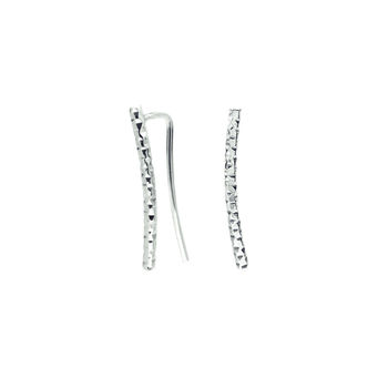 Silver Textured Ear Climber, 8 of 11