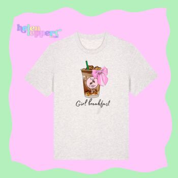 Organic Cotton Slogan T Shirt For Iced Coffee Lovers, 3 of 6