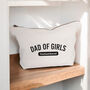 Dad Of Girls Canvas Pouch, thumbnail 1 of 2