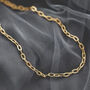 18 K Gold Plated Link Chain Choker Necklace, thumbnail 6 of 10