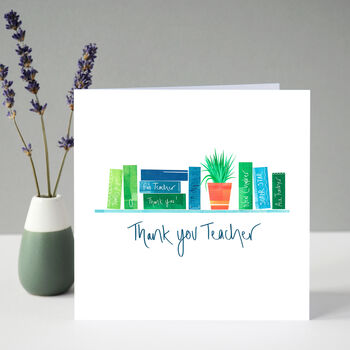 Thank You Teacher Books Card, 6 of 7