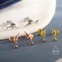 Sterling Silver Tiny Sword Fish Stud Earrings, thumbnail 2 of 12