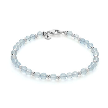 Jewel Bead Aquamarine Birthstone Bracelet March, 2 of 5
