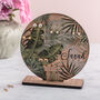 Personalised Round Tropical Earring Stand, thumbnail 1 of 8