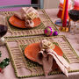 Olive Square Placemats Set Of Four, thumbnail 1 of 5