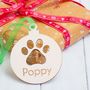 Personalised Birchwood Christmas Cat Baubles, thumbnail 1 of 3