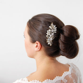 Vintage Style Wedding Hair Comb, 4 of 6
