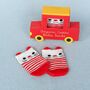 Red Cat Organic Cotton Baby Socks, thumbnail 1 of 4