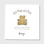 Personalised Beary Christmas Card Grandson Granddaughter, thumbnail 6 of 11