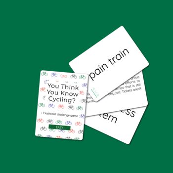 You Think You Know Cycling? Flashcard Game, 4 of 10