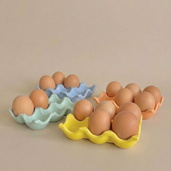 Modern Handmade Egg Tray And Egg Holder, 3 of 10