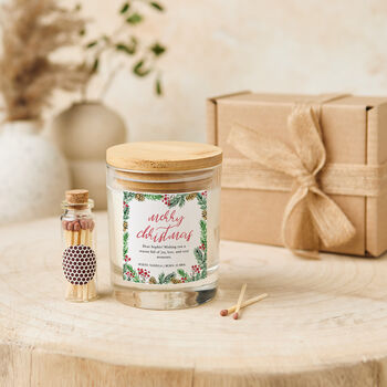 Personalised Xmas Candle Gift With Name, 4 of 4