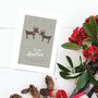 'To My Aunties' Christmas Greetings Card Reindeers, thumbnail 2 of 10