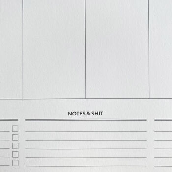 Weekly Shit Planner Desk Pad, 4 of 5