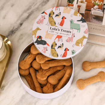 Personalised Dog Food Biscuit Treat Tin For The Home, 6 of 7
