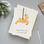 Personalised Keepsake Reindeer First Christmas Card, thumbnail 2 of 4