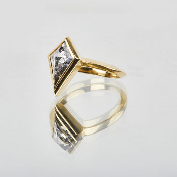 Kite Salt And Pepper Diamond Engagement Ring, 6 of 6