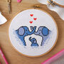Elephant Family Cross Stitch Kit, thumbnail 3 of 6