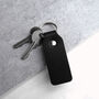 Handmade Personalised Special Date Fob Leather Keyring, thumbnail 4 of 7