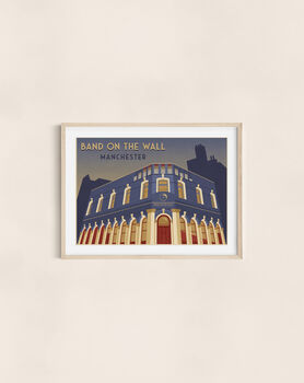 Band On The Wall Manchester Travel Poster Art Print, 3 of 6