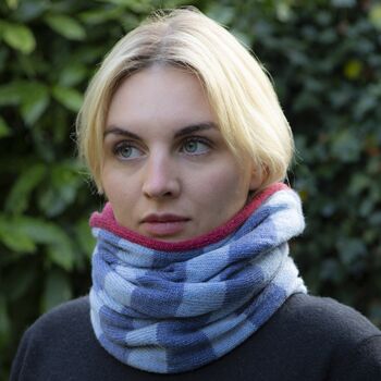 Reversible Pure Cashmere Snood Scarf, 10 of 12