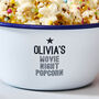 Personalised Enamel Popcorn Bowl For Kids, thumbnail 3 of 5