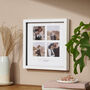 Personalised Gold Foil Four Windows Photo Frame, thumbnail 3 of 4