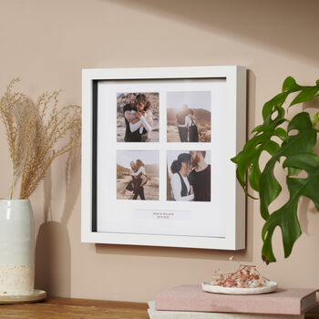 Personalised Gold Foil Four Windows Photo Frame, 3 of 4