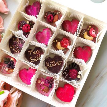 Handmade Personalised Chocolate Hearts Gift Box, 3 of 8