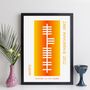 Personalised Irish Ogham Family Name Print Gift, thumbnail 2 of 12