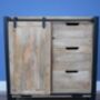 Industrial Wood And Metal Cabinet/Small Sideboard, thumbnail 1 of 2