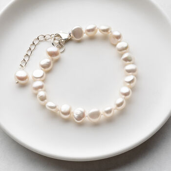 Personalised Girl's Pearl Bracelet, 2 of 4